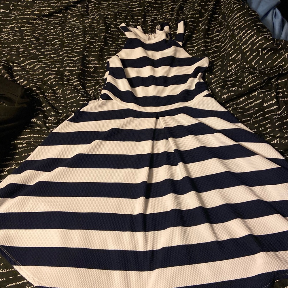 Black and White Stripped Dress